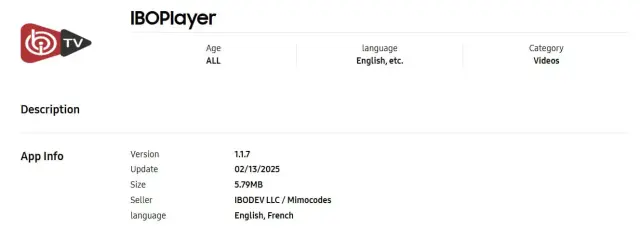 IboPlayer app information